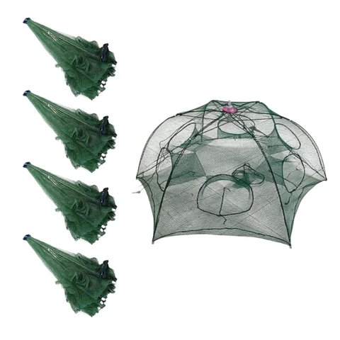Rede Peixe Covo 6 Furos Kit 4 Uni Rede Pesca Isca Lambari Camarao Corvina Lagosta Robalo Siri Piaba