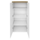 Ver imagem 4 de Armário para Escritório Home Office Multiuso 2 Portas Orly A02 Olmo Branco - Lyam Decor