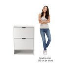 Ver imagem 7 de Sapateira Malu com 2 Portas Basculantes Branco