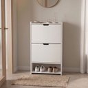 Ver imagem 1 de Sapateira Malu com 2 Portas Basculantes Branco