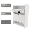 Ver imagem 4 de Sapateira Malu com 2 Portas Basculantes Branco