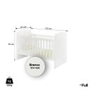 Ver imagem 4 de Berço Simples com Grade Multifuncional para Quarto de Bebê