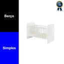 Ver imagem 3 de Berço Simples com Grade Multifuncional para Quarto de Bebê