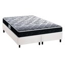 Ver imagem 1 de Cama Box Queen: Colchão Ortopédico Probel D33/EP Advanced Tech1500 + Base CRC Suede White(158x198
