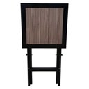 Ver imagem 6 de Kit 2 Mesas Bistro Dobrável Industrial em Ferro Preto e Tampo Amadeirado 50x50cm em Mdf