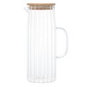 Ver imagem 3 de Jarra de Vidro Borossilicato com Tampa em Bambu 1,1l - Wolff