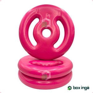 Anilha Emborrachada 4kg - Rosa