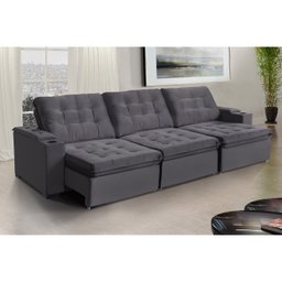 Sofá Londres 6 Lugares 3,20cm- de Casa Décor Estofados - 3