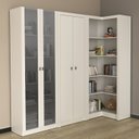 Ver imagem 1 de Kit 3 Armários Multiuso de Escritório