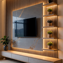 Ver mais imagens de Painéis Ripados Wpc 18mm Freijó 280x16cm - Revestimento Decorativo Parede Sala Quarto Cozinha