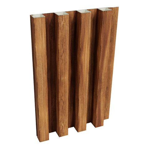 Painéis Ripados Wpc 18mm Freijó 280x16cm - Revestimento Decorativo Parede Sala Quarto Cozinha