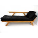 Ver imagem 2 de Sofá Japão Futon Preto em Madeira Maciça Cor Mel