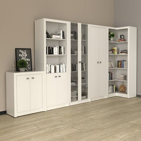 Kit 5 Armários Multiuso de Escritório