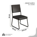 Ver imagem 4 de Conjunto Sala de Jantar Mesa 160x90cm Base Pérola Tampo Mdf Laca com Vidro Napoli