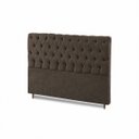 Ver imagem 4 de Cabeceira para Cama Casal Queen Estofada Captone 1,58 Mts Luna Vilajo: Suede Marrom