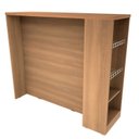 Ver imagem 3 de Bancada de Ilha para Cozinha 120 cm com Fruteira Marrom/Freijó