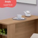Ver imagem 7 de Bancada de Ilha para Cozinha 120 cm com Fruteira Marrom/Freijó