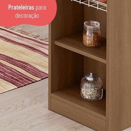 Bancada de Ilha para Cozinha 120 Cm com Fruteira - 6