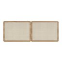 Ver imagem 3 de Conjunto Cabeceira Casal 160cm e 2 Mesas de Cabeceira 1 Gaveta Pé Metal Palhinha Oslo