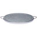 Ver imagem 2 de Forma de Pedra Sabão para Pizza com Alças de Inox 32 Cm