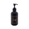 Porta Sabonete Líquido de Vidro Fosco com Pump de Plástico Preto 250ml - Lyor - 1