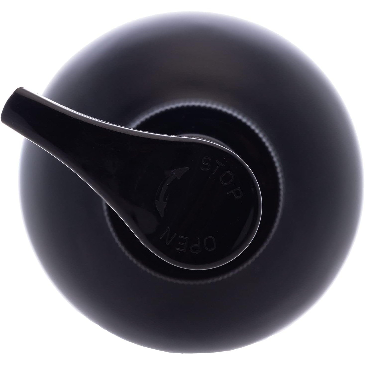 Porta Sabonete Líquido de Vidro Fosco com Pump de Plástico Preto 250ml - Lyor - 3