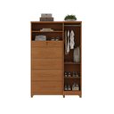 Ver imagem 4 de Cômoda Sapateira Imperial 1 Porta 5 Gavetas Marrom/Cinamomo