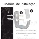 Ver imagem 2 de Kit 10 Cabide Gancho Quadrado Alumínio e Inox Porta Toalha