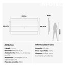 Ver imagem 3 de Painel para Tvs até 75 Polegadas New Lincoln 195cm Freijó com Grigio Gloss