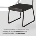 Ver imagem 6 de Conjunto Sala de Jantar Mesa Redonda 100cm Base Omega Tampo Mdf Napoli
