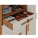 Ver imagem 5 de Cômoda Sapateira Imperial 1 Porta 5 Gavetas Marrom/Cinamomo/Areia
