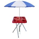 Ver imagem 1 de Mesa Praia Petisqueira Alta Dobrável e Sup. Guarda-sol Chão
