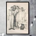 Ver imagem 1 de Quadro Decorativo Barbearia Desenho Antigo-34x49Cm