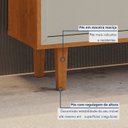 Ver imagem 3 de Buffet Delux 180cm 4 Portas Pés em Madeira Mavaular:Naturalle/Off