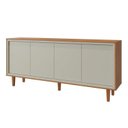 Ver imagem 5 de Buffet Delux 180cm 4 Portas Pés em Madeira Mavaular:Naturalle/Off