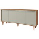 Ver imagem 1 de Buffet Delux 180cm 4 Portas Pés em Madeira Mavaular:Naturalle/Off