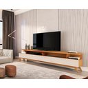 Ver imagem 1 de Rack para Tv até 85 Polegadas 2.2 Wood Nature/off White – Jlar Móveis