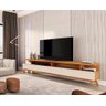Rack para Tv até 85 Polegadas 2.2 Wood Nature/off White – Jlar Móveis - 1