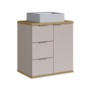 Ver imagem 2 de Gabinete de Banheiro com Cuba Bray 57cm Bege/Nude