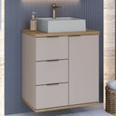 Ver imagem 1 de Gabinete de Banheiro com Cuba Bray 57cm Bege/Nude