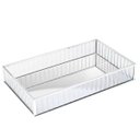 Ver imagem 1 de Bandeja de Metal com Espelho Prateada 30cm X 20cm X 4cm