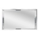 Ver imagem 4 de Bandeja de Metal com Espelho Prateada 30cm X 20cm X 4cm