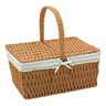 Cesta Piquenique Fibra 38x40x19cm Natural Decorativa Organizadora - 1