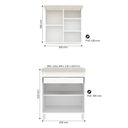 Ver imagem 2 de Gabinete de Banheiro 65cm com Cuba e Armário Ref 502