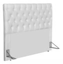 Ver imagem 1 de Cabeceira Box Shop Paris King 1,95m Em Corino Branco