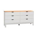 Ver imagem 2 de Cômoda de Madeira Maciça com 6 Gavetas