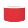 Cúpula Abajur e Luminária em Tecido Cilíndrica Vivare Cp-7027 Ø55x30cm - Bocal Nacional - Vermelho - 1