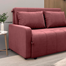 Sofá Cama para Sala de Estar Amora New Veludo Matrix - Rosê - 3