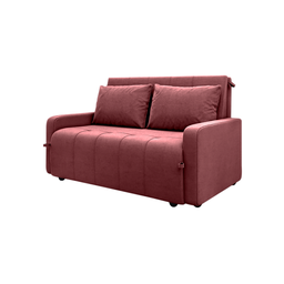 Sofá Cama para Sala de Estar Amora New Veludo Matrix - Rosê - 4