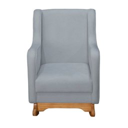 Poltrona de Amamentação Balanço com Puff Bouclê Aquila - 5